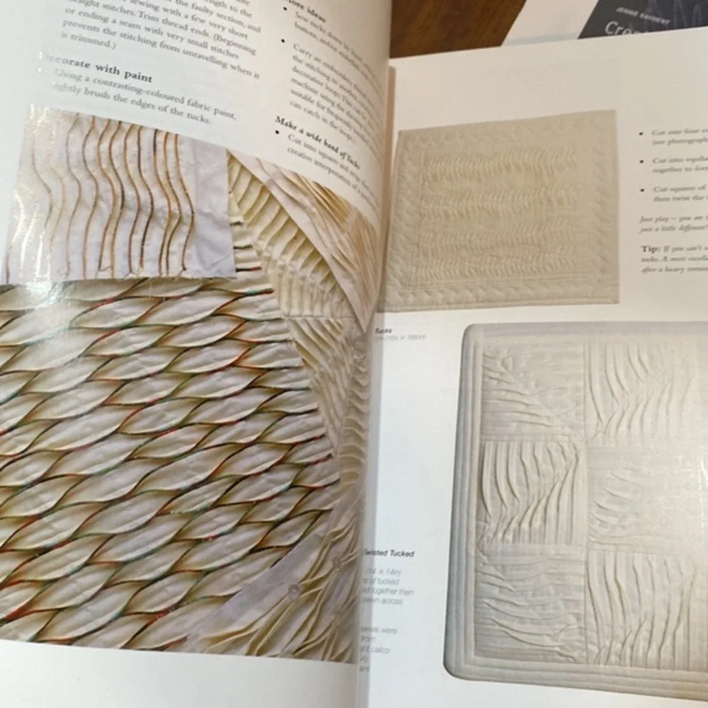 Signed Creative Tucks & Textures Jennie Rayment Quilting Embroidery HC
